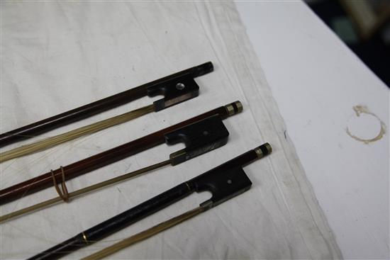 A Dodd violin bow,